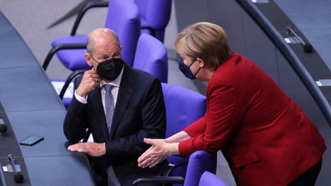 Olaf Scholz und Angela Merkel, über dts Nachrichtenagentur