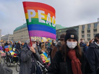 Anti-Kriegs-Demo am 27.02.2022 in Berlin, über dts Nachrichtenagentur
